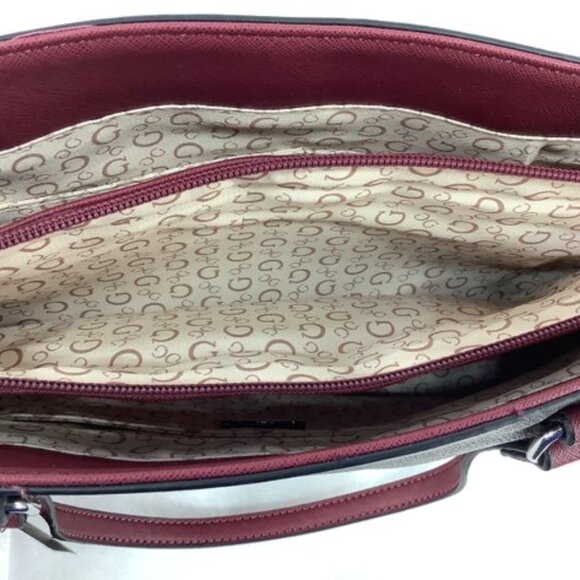 *NEW* Guess Handbag Tote, Style-Roman, Wine-Multi - Picture 3 of 9